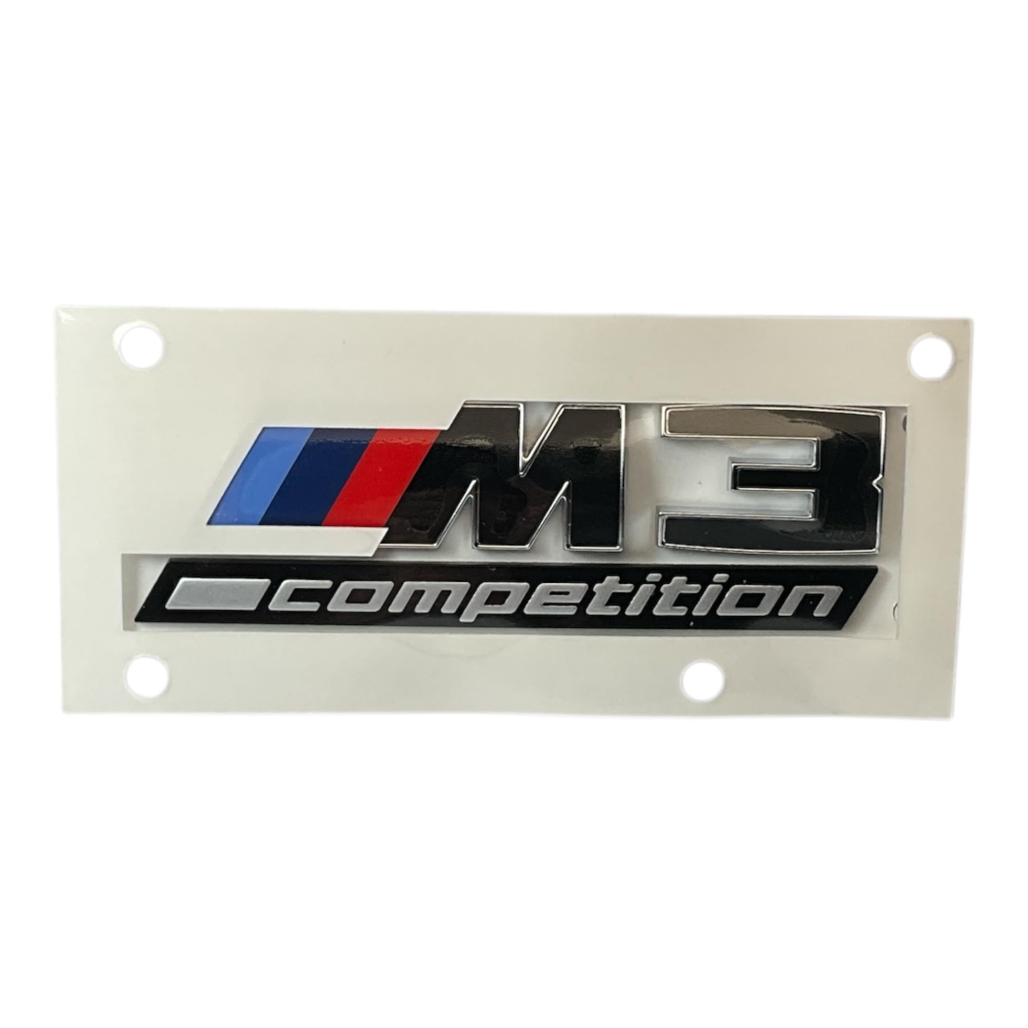 BMW Emblème M3 Competition Original OEM Tricolore 51147907774 pour G80 et G81 M3 Competition xDrive
