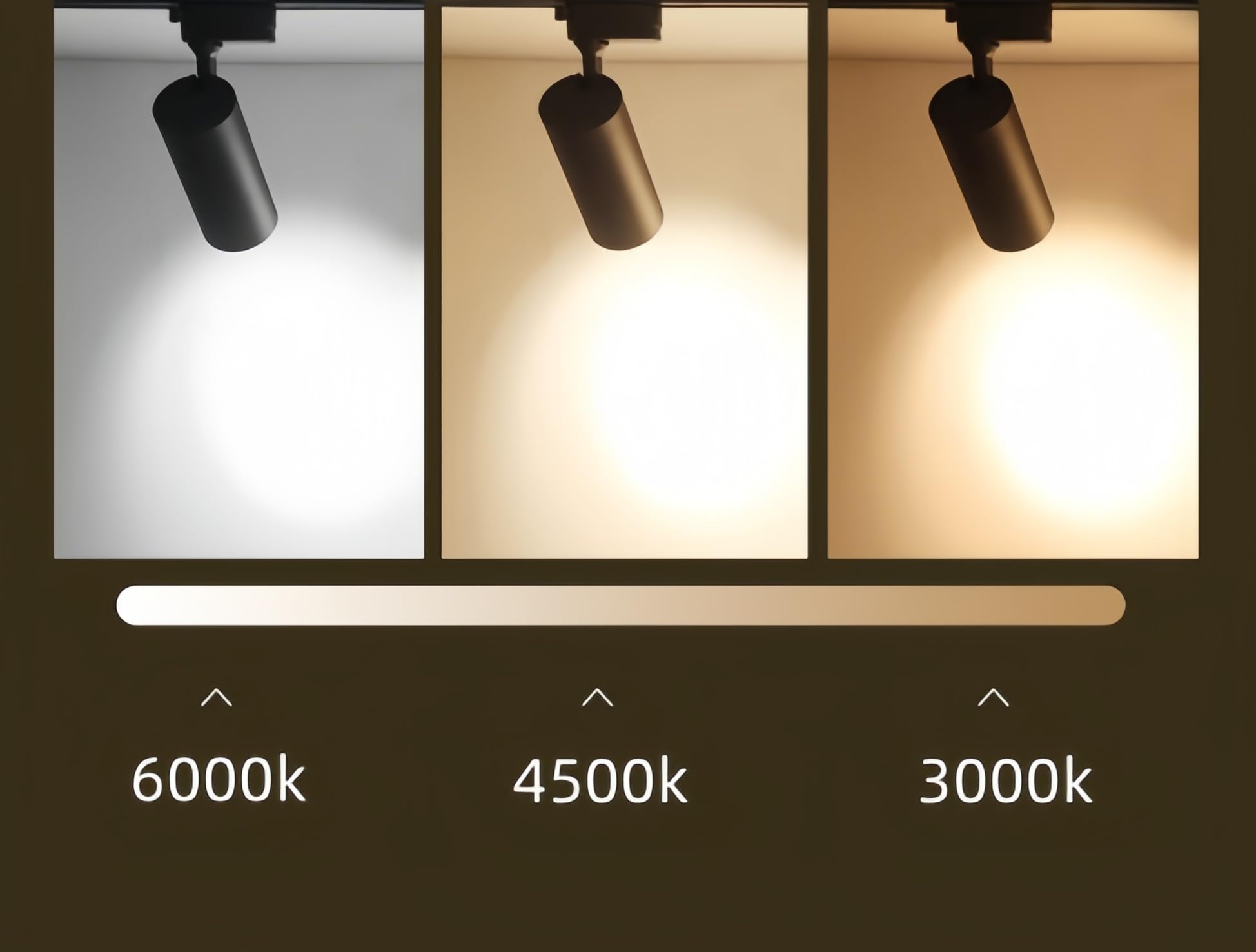 ONSSI Spot LED 30 W pour rail triphasé à 4 fils (blanc froid, 6000 k), noir haute luminosité, spot LED COB de plafond, éclairage de salle de séjour