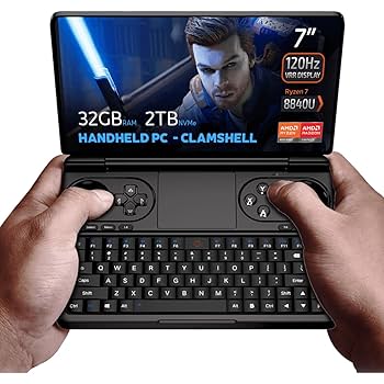 ノートPC gpd win7 GPD WIN Mini 2024, Komputer do gier AMD Ryzen 7 8840U, 8C