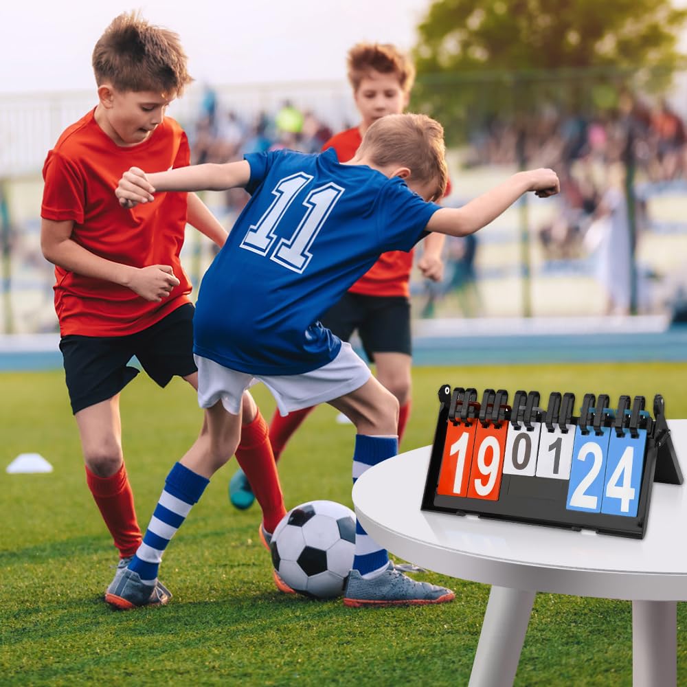 Mizikuu Marcador Deportivo 0-99 Flip Puntuación para Voleibol Baloncesto Tenis de Mesa Interior Exterior