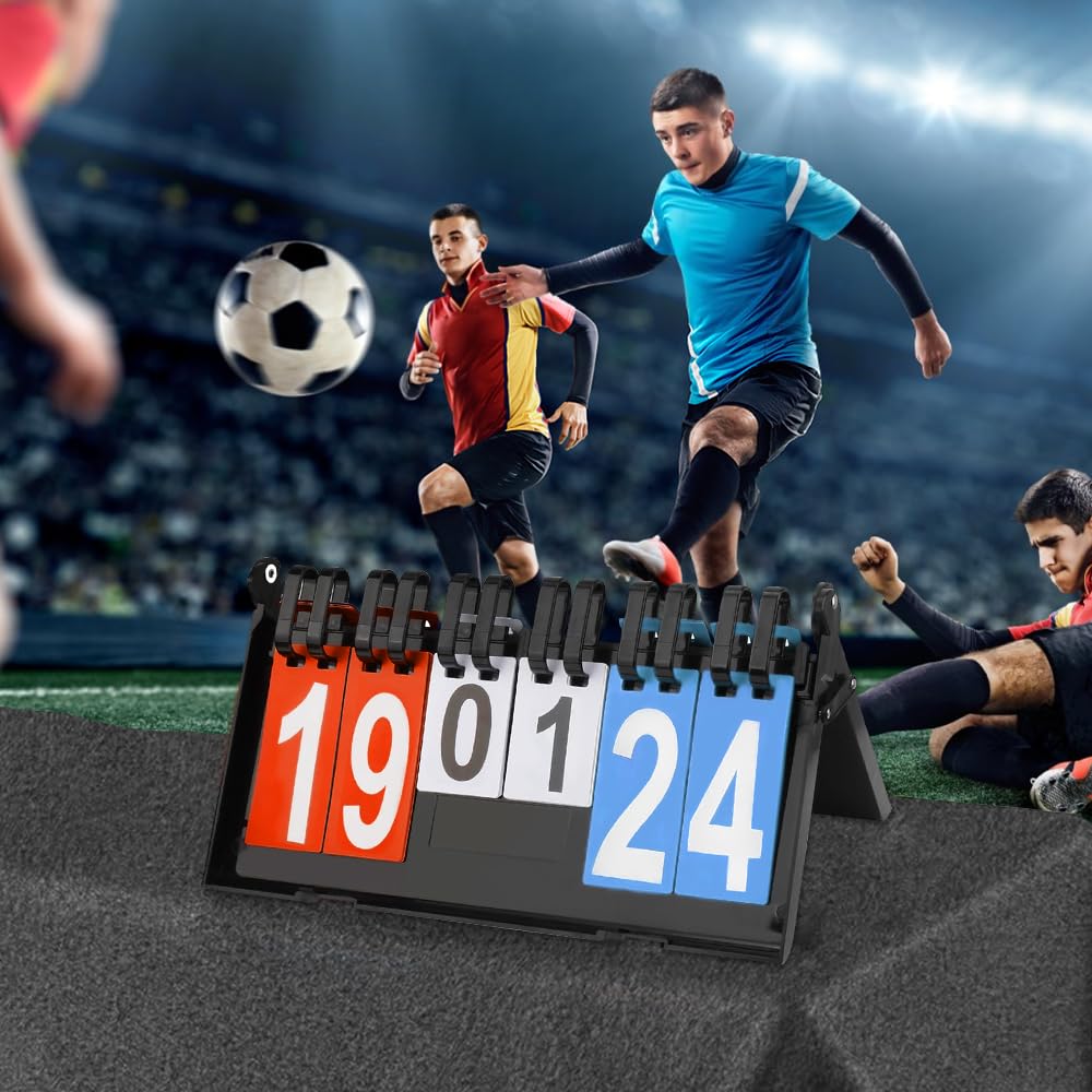 Mizikuu Marcador Deportivo 0-99 Flip Puntuación para Voleibol Baloncesto Tenis de Mesa Interior Exterior