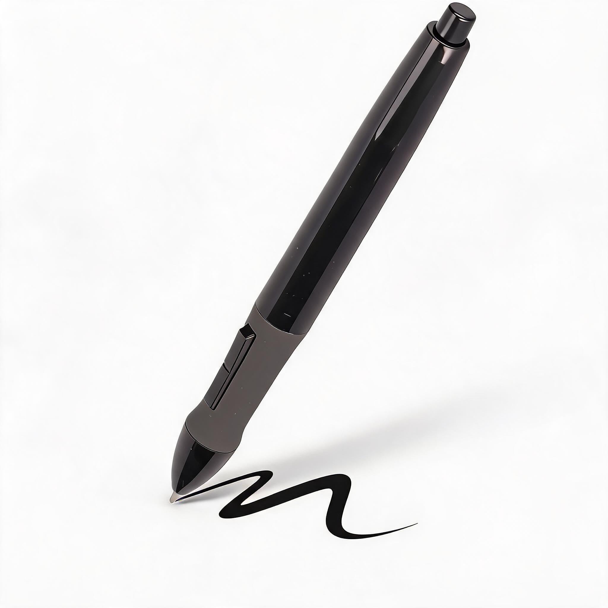 Penna Digitale per Tavoletta Grafica, Penna Stilo 8192 Livelli di Pressione, Compatibile con Tavoletta Grafica GT Series, Nero