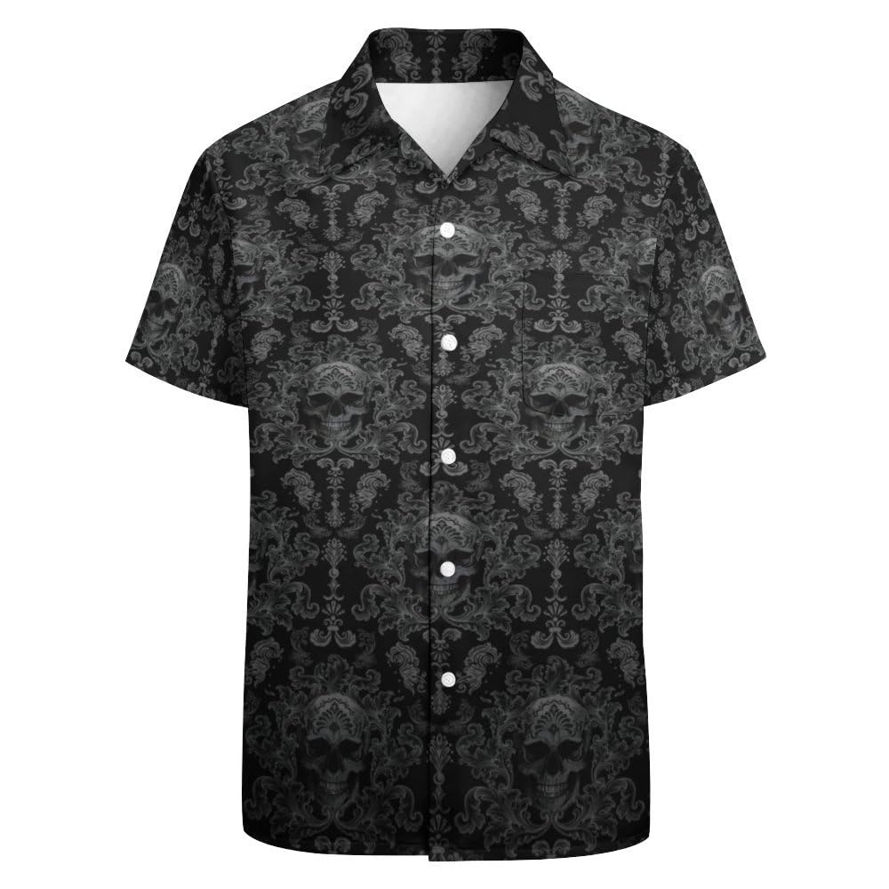 Socira Mens Button Down Shirts Short Sleeve Hawaiian Shirts for Men Funny Beach Shirts Summer Hawaiian Tops