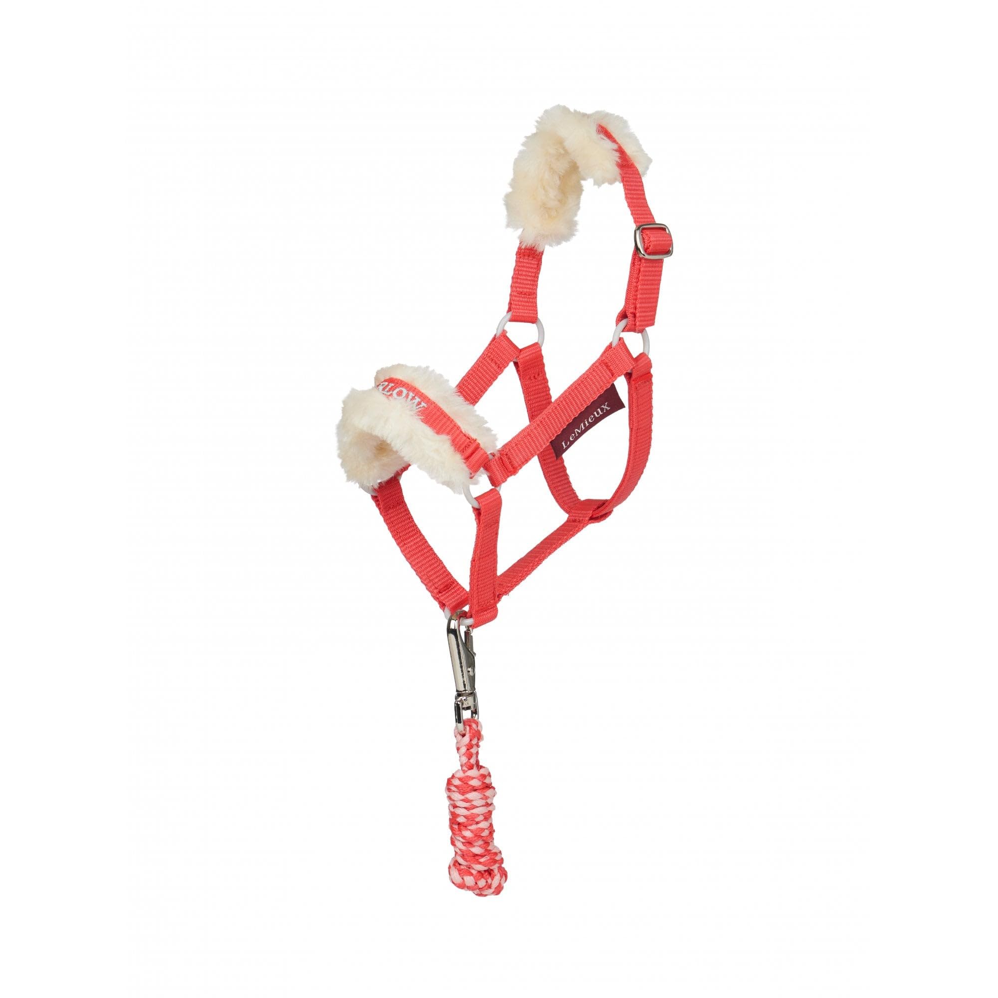 LeMieux Hobby Horse Toy Harlow Headcollar & Leadrope - Coral Crush