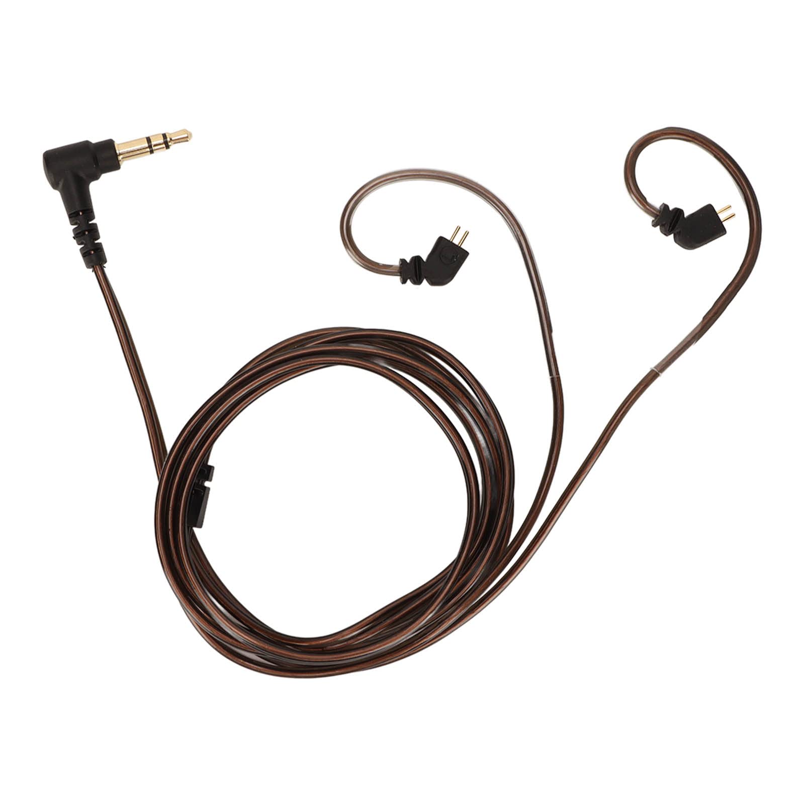 Lazmin112 3.5mm Headphone Sound Cable, Noise Reduction Earphone Upgrade Cord with Mic, OFC Core Wire, for 2 Pin 0.78mm Headphones, Replacement for ZSN ZSN Pro