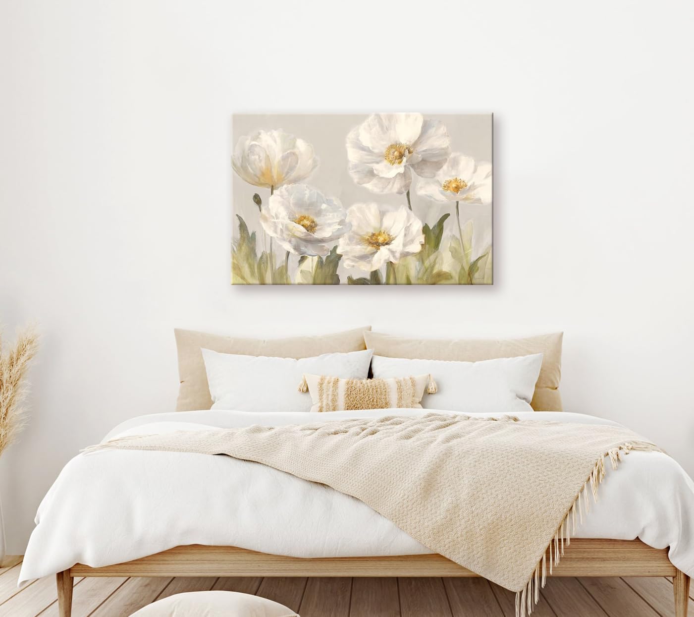 Amazon.com: SEVEN WALL ARTS White Flower Picture Wall Decor White
