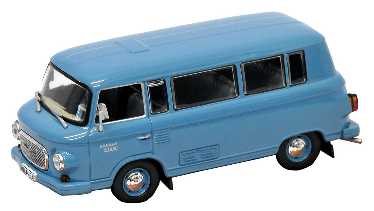 Barkas B1000 KB Kleinbus Transporter Blau 1961-1990 DDR 1/43 Modell Auto