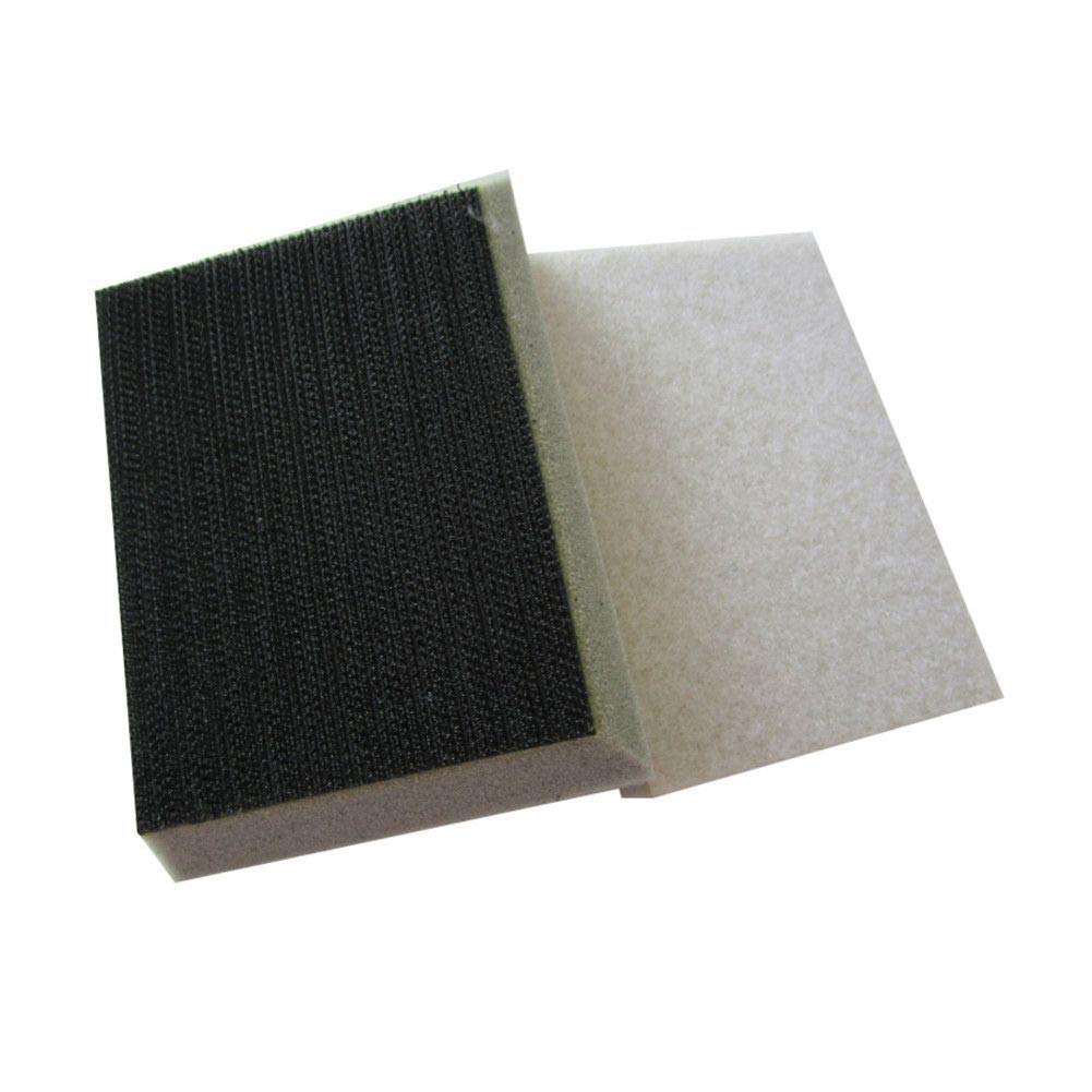 5PCS Rectángulo Almohadilla de interfaz de chaflán de alta densidad 70 * 100mm Almohadilla de almohadilla de esponja Almohadilla de protección de lijadora - Gancho y bucle
