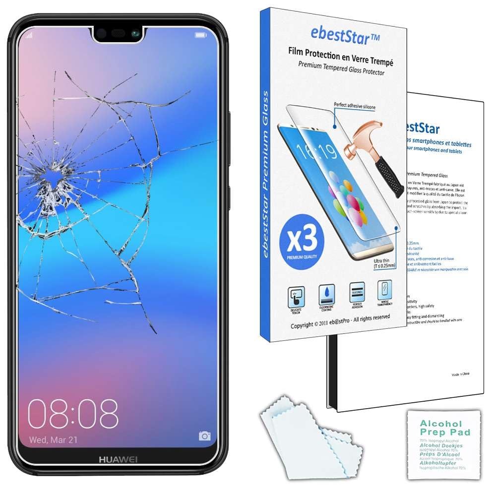 EbestStar Pacco 3 Vetri Temperati Per Huawei P9 Lite: Protezione Anti-shock E Anti-graffio, Trasparenti, Facili Da Installare, 9H.