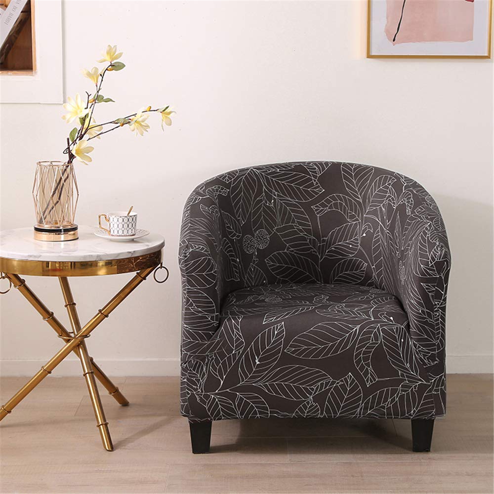 Meigeh Copripoltrona Chesterfield Elasticizzato Copripoltrona 1 Posto Velluto Fodere per Sedie da Tullsta 2 Pezzi Copripoltrona Cocktail Club Grigio Chiaro