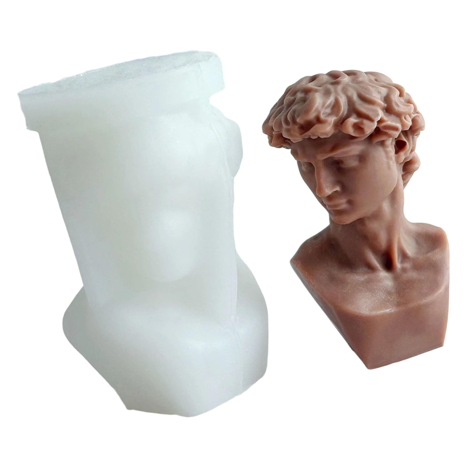 Snorvixre Silicone Busts Shape for Plasters Diffusers and Crafting Supplies Artistics Making Silicone