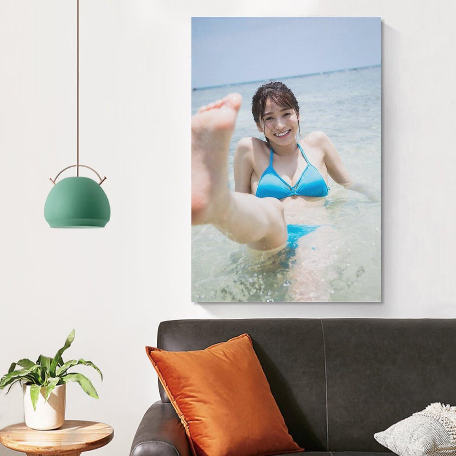 Amazon.co.jp: 傳谷英里香 キャンバスアートポスター 水着写真ポスター