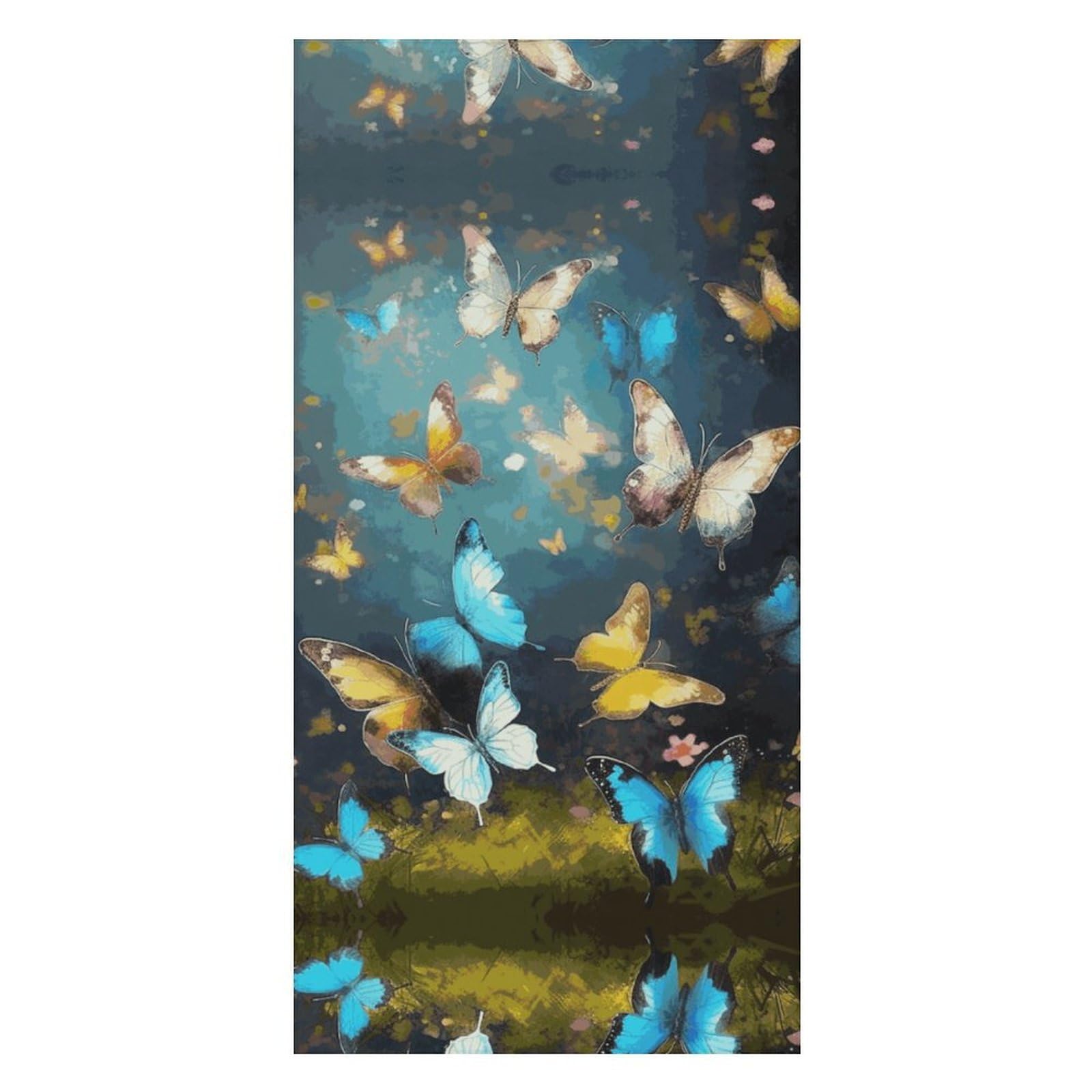 QMKFWT Butterflies Beach Towels Extra Large, Quick Dry Absorbent Multipurpose, Oversized Beach Towel, Sand Free Foldable Lightweight, Travel Towel, for Beach Pool Camping Travel Vacation, 63x31.5 in