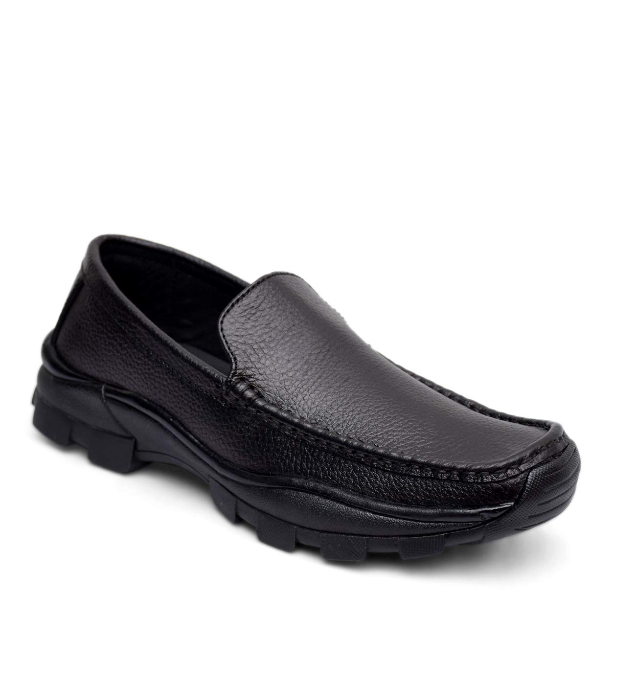Ostr Men Geuine Leather Casual Moccassin Shoe Black (B08XLYB7BG) Amazon Price History, Amazon Price Tracker