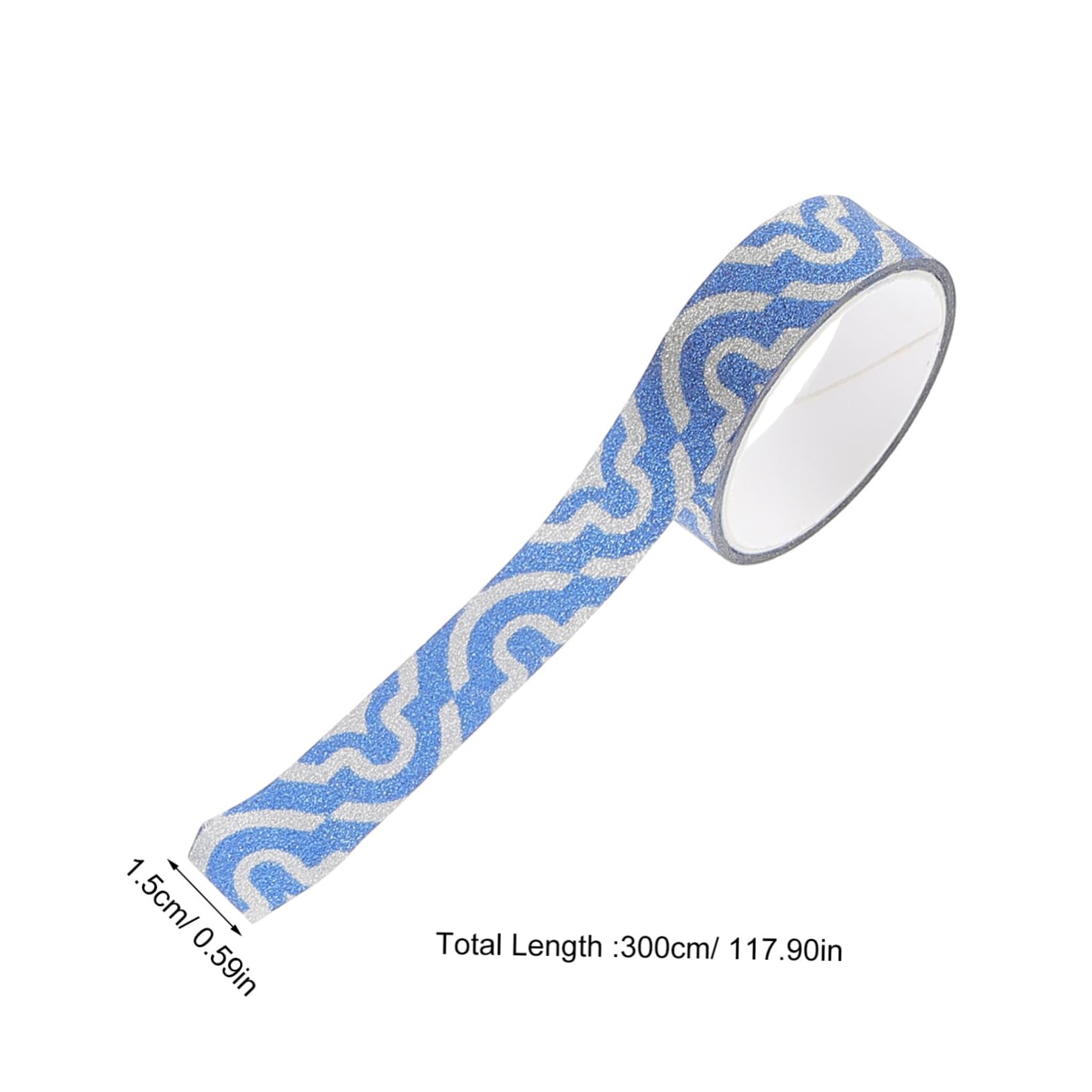 NUOBESTY Rouleaux de Rubans Adhésifs en Papier OPP Décoratifs Pailletés et Unis Lot de 20 Faciles à Utiliser Couleur Aléatoire d'espaces Personnels pour Décoration et Albums Créatifs