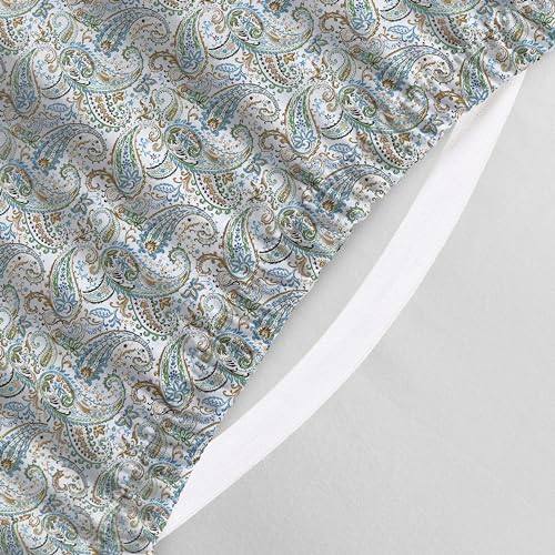 Elegant Comfort Luxury Soft Bed Sheets Paisley Pattern - 1500 Premium Hotel Quality Microfiber Softness Wrinkle and Fade Resistant (4-Piece) Bedding Set, Twin/Twin XL, Paisley Teal