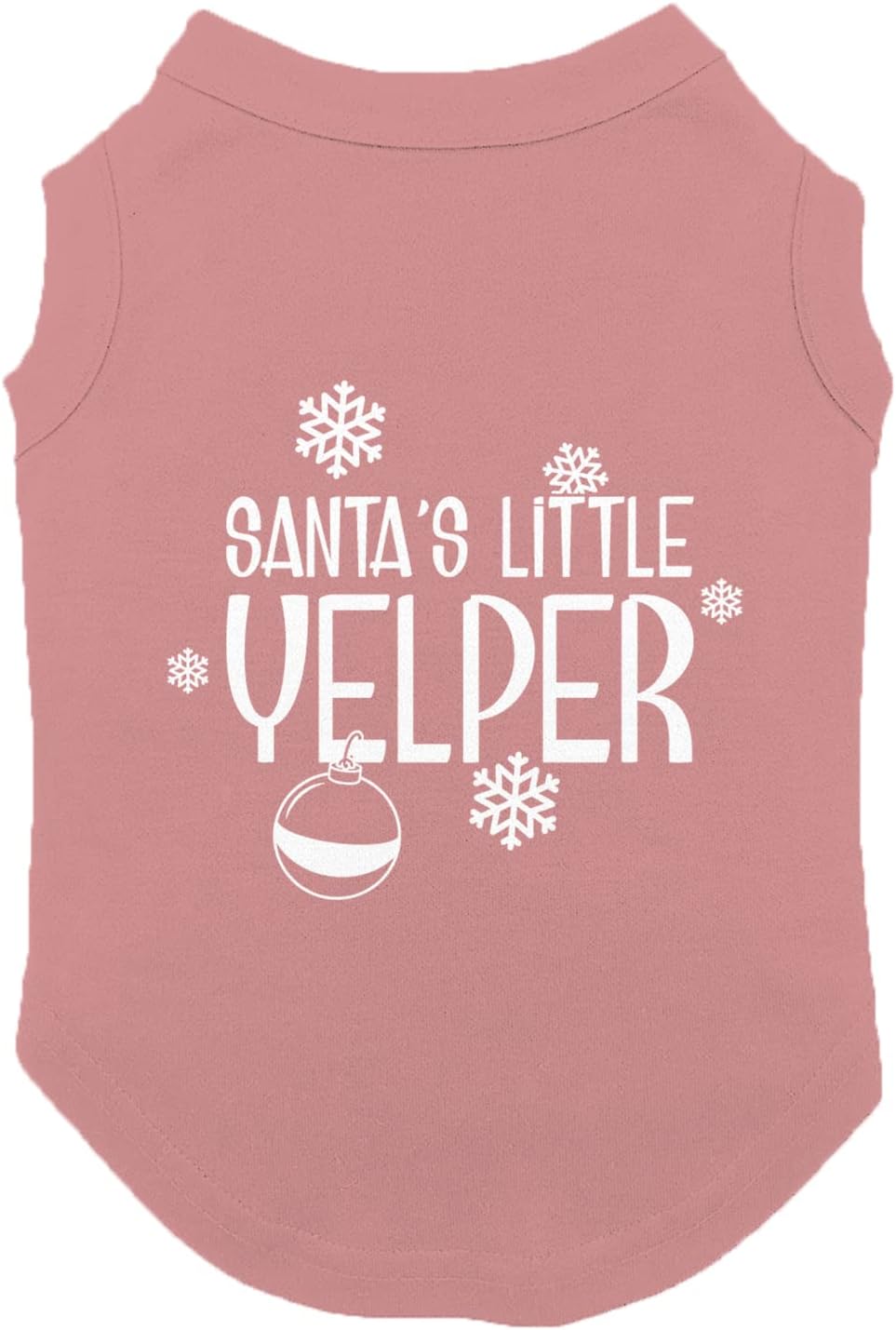 Santa's Little Yelper - Bark Xmas Christmas Santa Claus Dog Shirt (Red, X-Large)