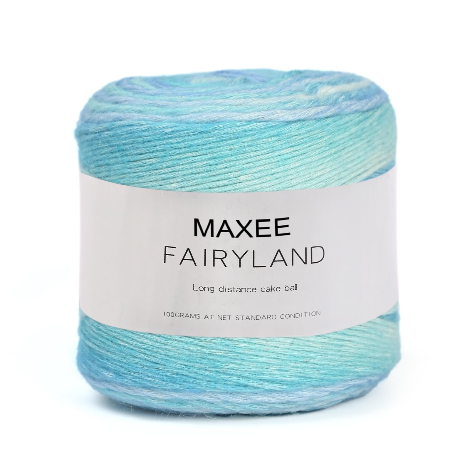 Maxee Farbverlaufsgarn, 100g 250 Meter Cupcake Bobbel, Regenbogenstreifen, Mehrfarbiges Gradient Häkelgarn, Häkeln Baumwoll Strickgarn, zum Pullover, Hüte, Mütze, Schal, Decke