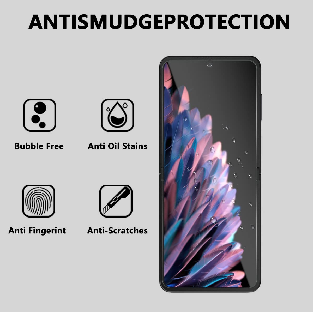 Displayschutz-Set Für Oppo Find N2 Flip – 2x Panzerglas, 2x Folie, 2x Kameraschutz