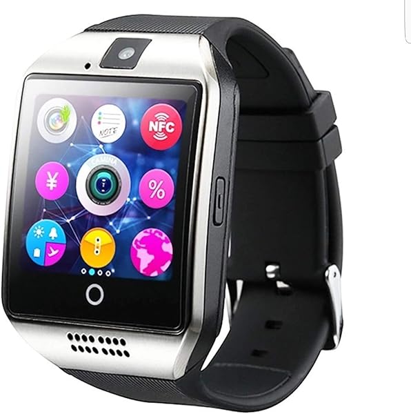 Bluetooth Smart Watch Touchscreen con fotocamera ZRSJ smartwatches Q18 con slot per schede SIM per Android IOS iPhone Samsung Smartphones Bambini Uomini Donne