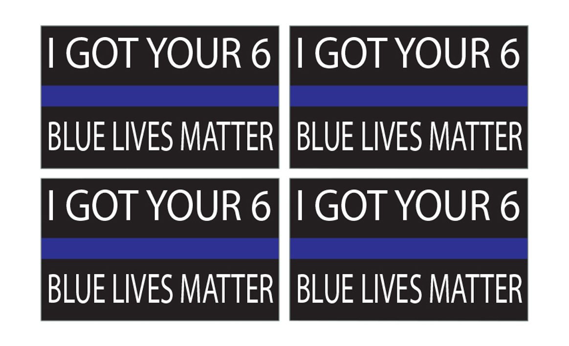 3x Thin Blue Line Lives Matter Decal Sticker Support Law Enforcement Car Truck E - Foto 5
