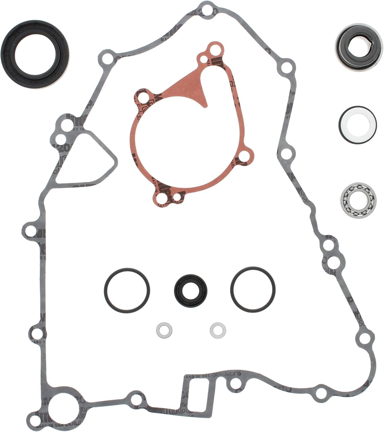 Vertex 821879 Water Pump Rebuild Kit Compatible With/Replacement For Arctic Cat 650 4x4 Auto V2 2004-2006, Kawasaki KFX 700 V-Force 2004-2009, KRF 750 Teryx 4x4 2008-2013