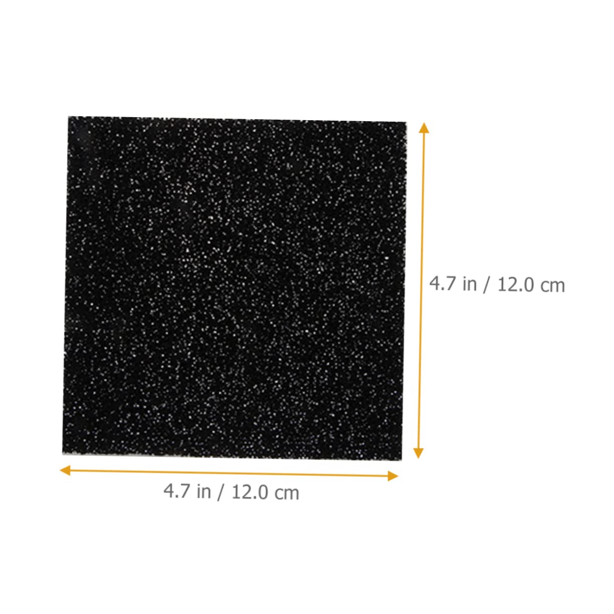 PRETYZOOM 36 STK Kohle-Ersatzfilter wasserreiniger hauswasserfilter fischpfannen Filter für Küchenabfälle Aktivkohlefilter Kompostfilter für die Küche Filter-Ersatzwatte Schwamm Black