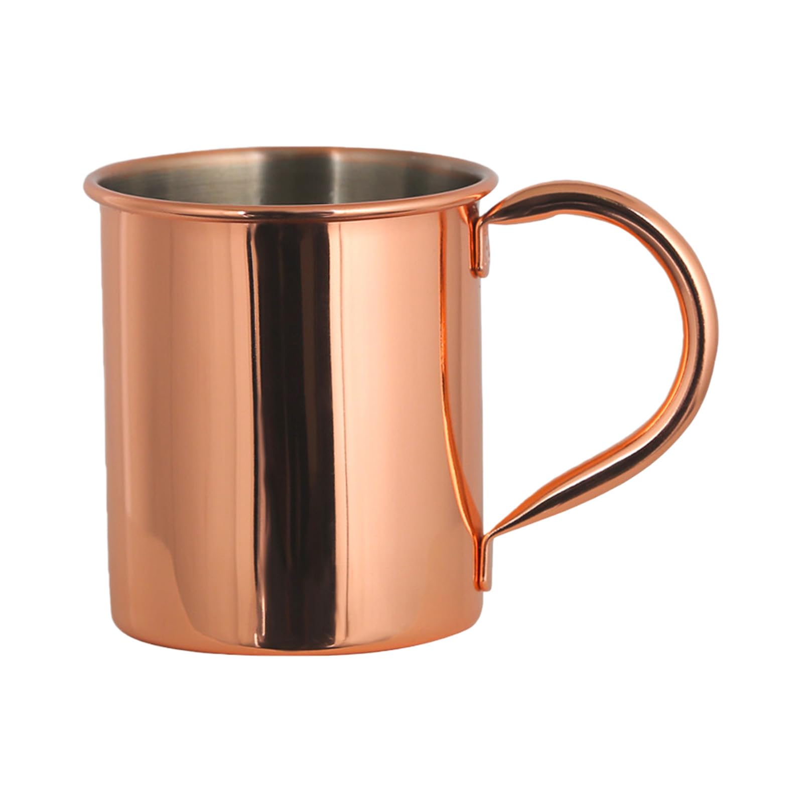 ZEPFJHE Copper Plated Drinking Cup 410ml Capacity Cocktails Serving for Hot and Cold Beverages Party Drinkwares Supplies Old Bronze Drink