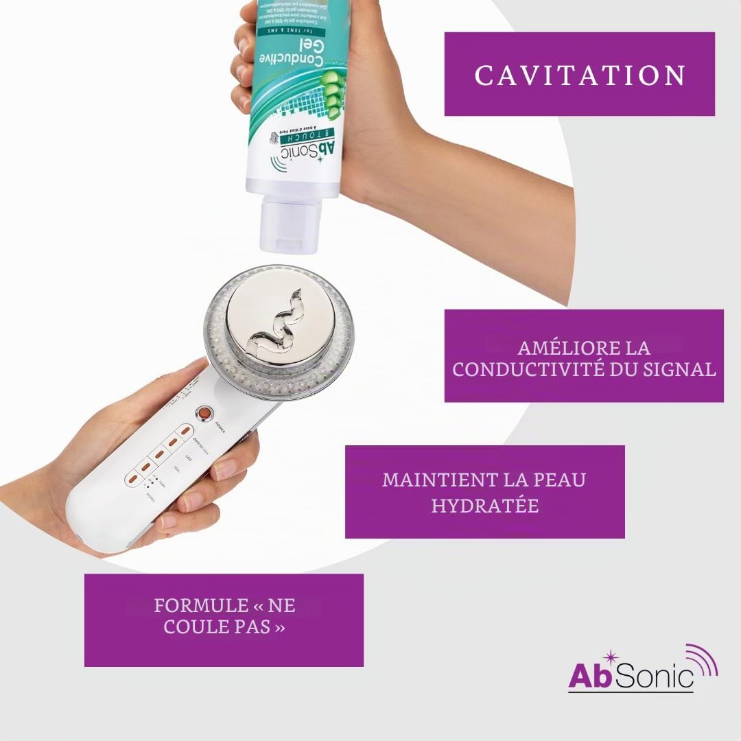 Absonic - Spray Conducteur pour Ceinture Abdominale, électrodes, TENS, EMS et électrostimulation - 230 ML