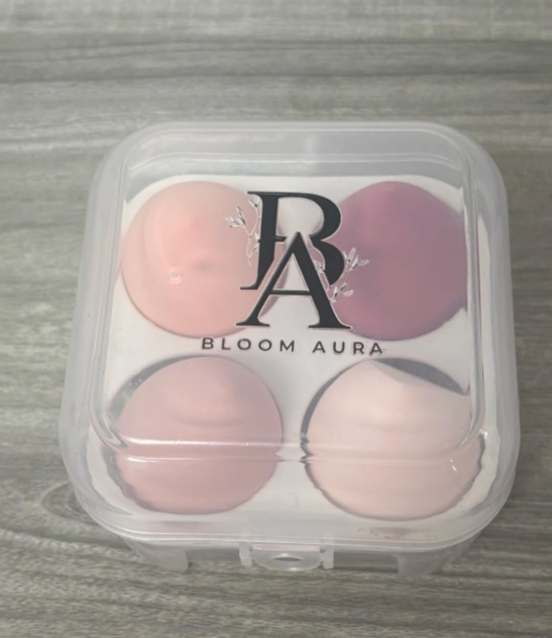 Bloom Aura4-pcs Beauty Blender Complexion Sponge Pink-Colored Egg Shaped Foundation Blending Sponge is Makeup Ideal for Highlighters, Powder, Cream or Liquid Application
