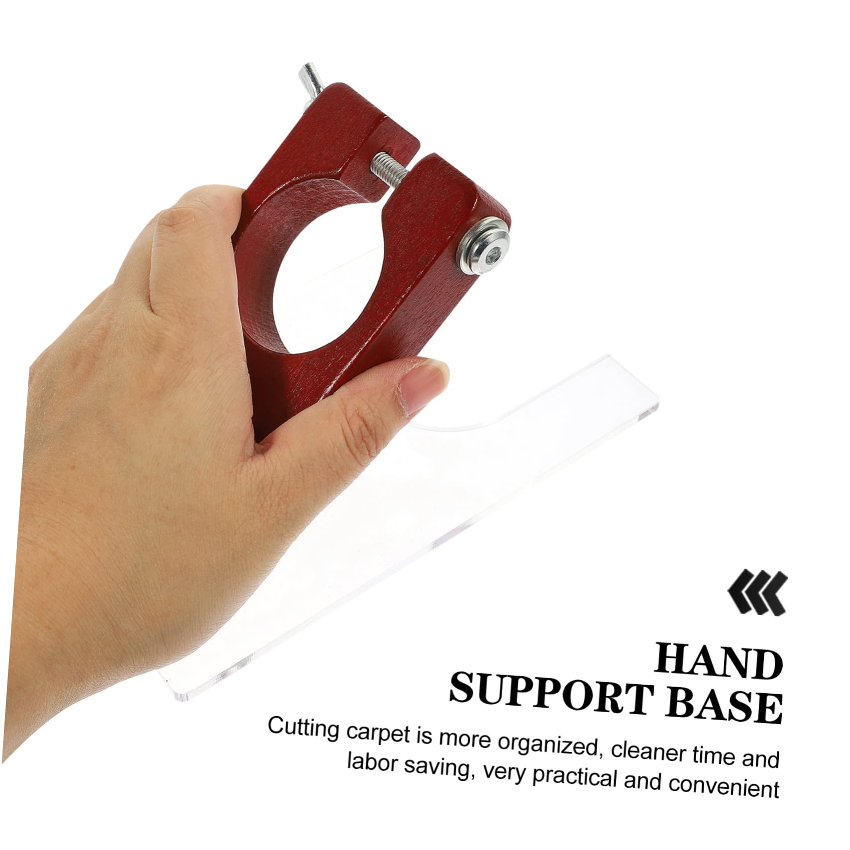 Housoutil Carpet Trimmer Holder Base Durable Shearing Guide for Clean Neat Carpet Trimming for Home Office DIY Rug Makers