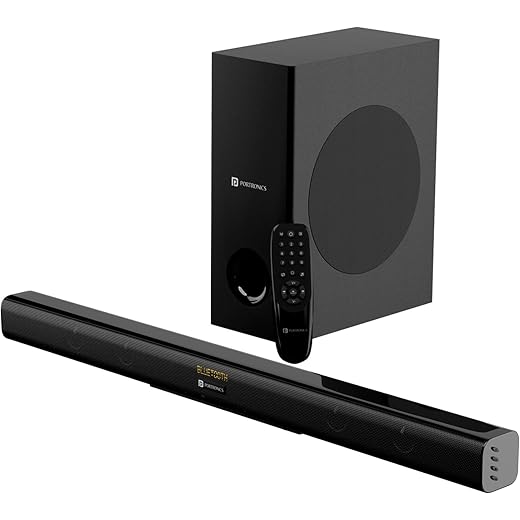 Portronics Pure Sound 104 100W Bluetooth Soundbar with Wired