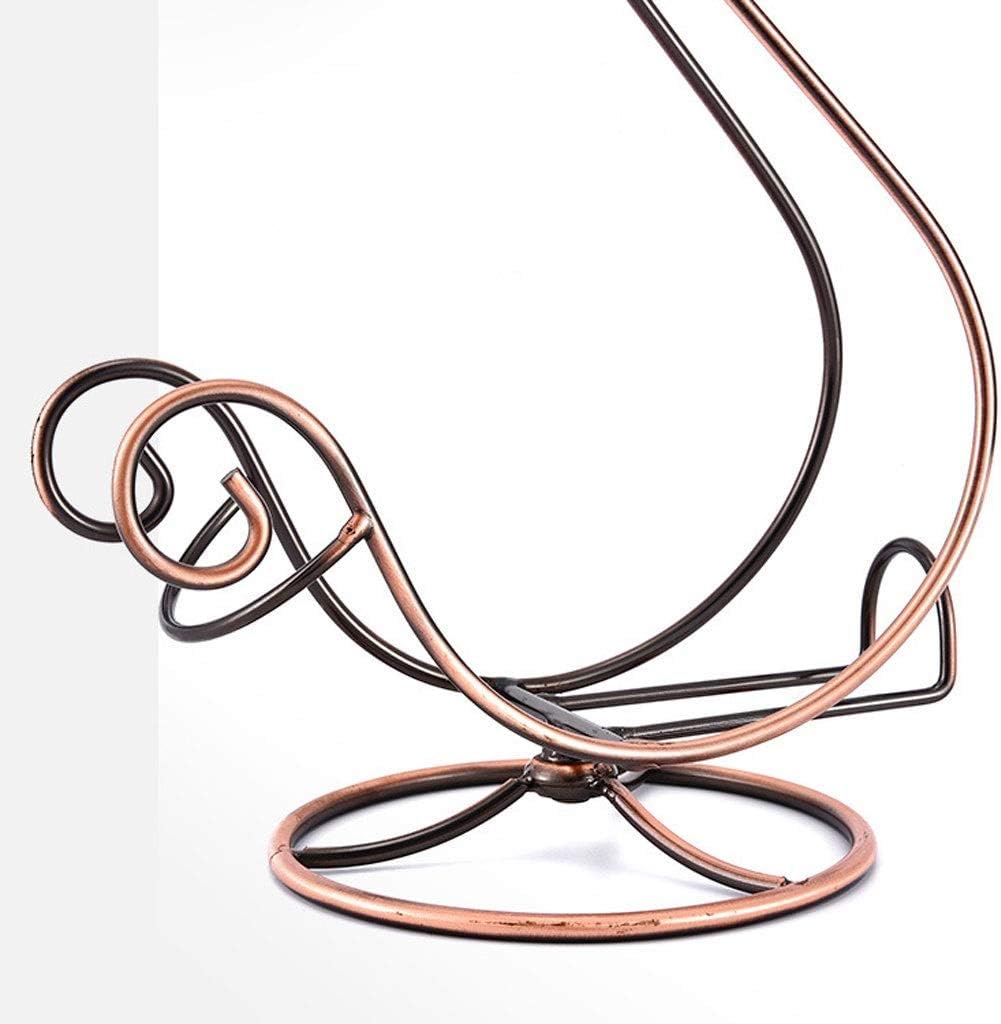 Wine Rack Wine Rack Floor-Standing Wine Rack Countertop Wrought Iron Wine Rack Upside Down 4 Wine Glasses (Bronze) for Bar Kitchen Cabinet