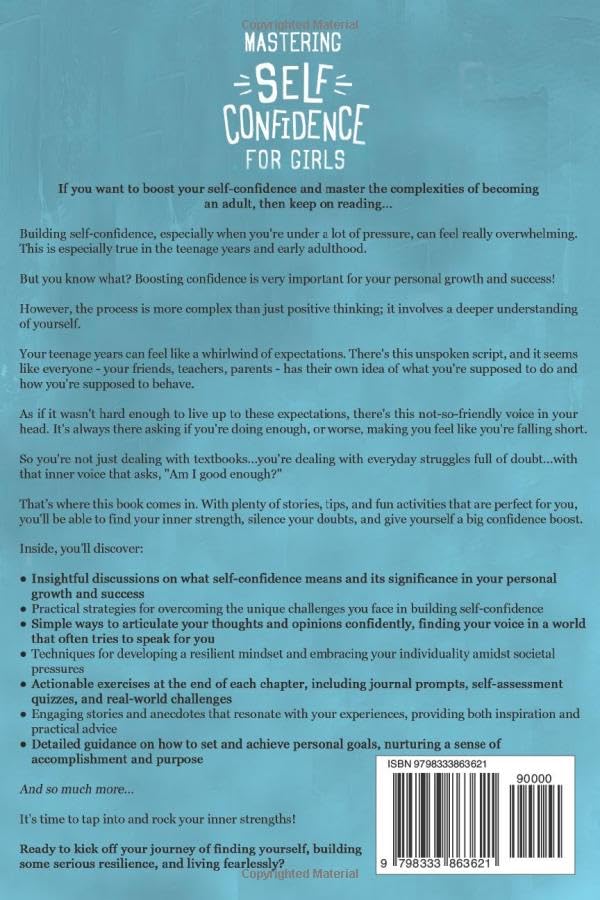 Mastering Self Confidence For Girls: Cultivate a Resilient Mindset, Embrace Self Worth, Fuel Motivation, And Advance Fearlessly - Image 2
