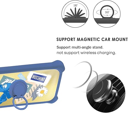 Miniatura 5 de Aroepurt Funda para Oppo A54 0.18 oz, compatible con Oppo A54 0.18 oz, funda de teléfono con protector de pantalla de vidrio templado PC + TPU 2 en