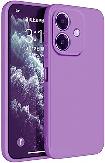 Silicone Case Anti-Shockproof With A Modern Streamlined Design, Camera Protection And Inner Lining, Compatible with Oppo A3 / Oppo A3x (Purple)