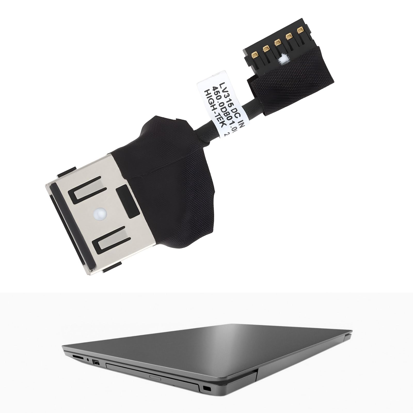 ECSiNG Connettore Per Porta Di Ricarica CC 450.0DB01.000181 Compatibile Con Lenovo V130-15IKB V130-15IGM V130-15IKB 81HN