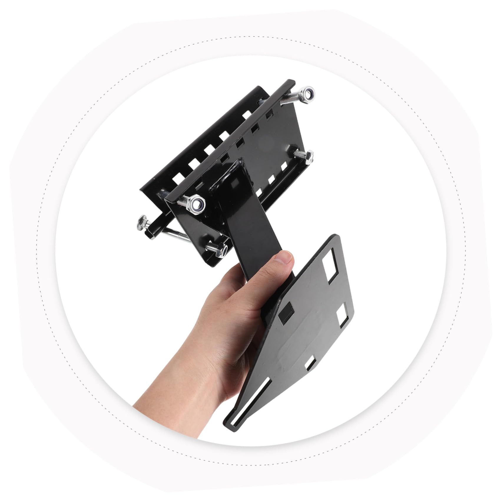 Spare Tire Carrier Mount Wytrzymały Metalowy Uchwyt Do Koła Zapasowego Do Przyczepy z Uchwytami