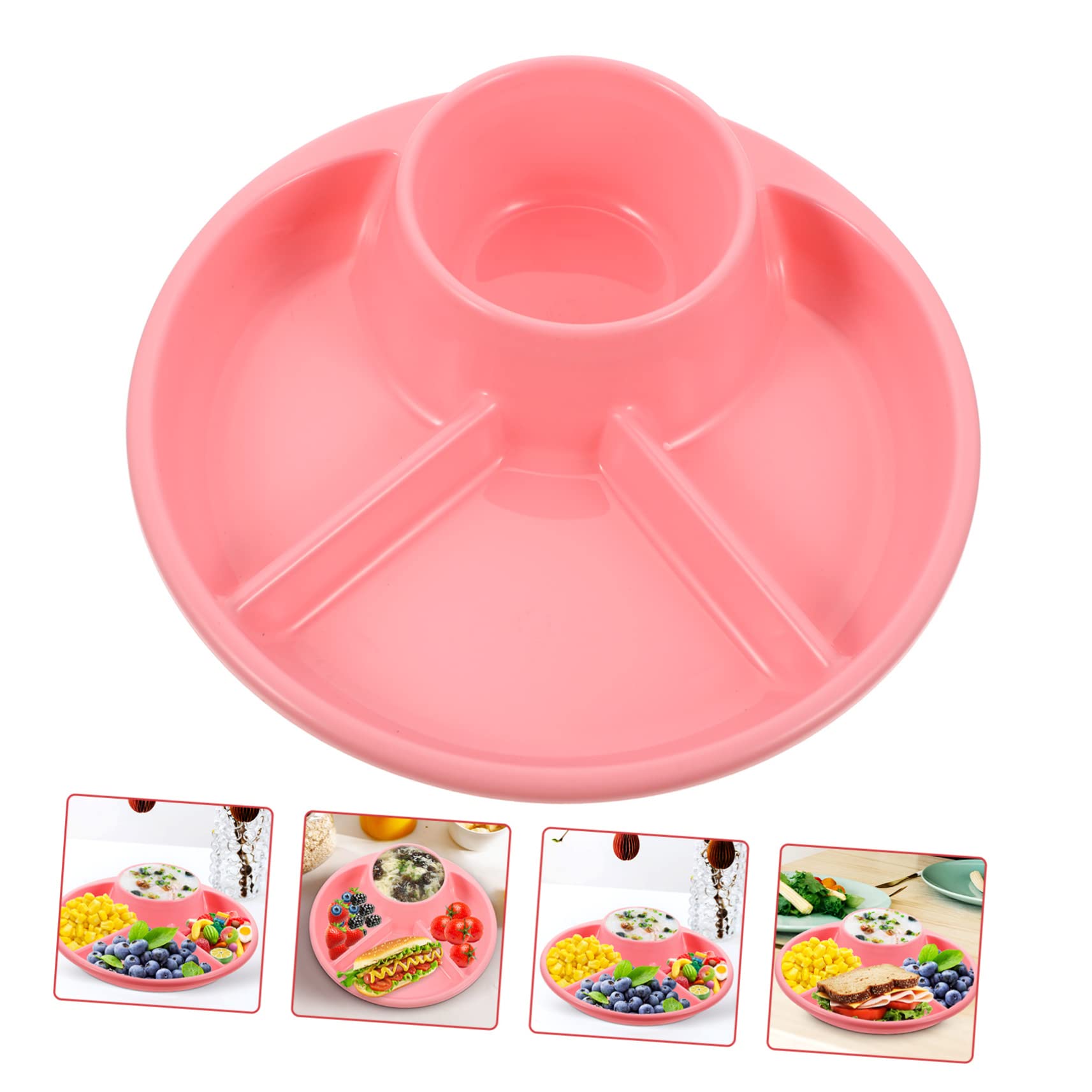 OFFSCH Porcelain Divided Dinner Tray High-grade Pp Material for Afternoon Tea Dessert Tray