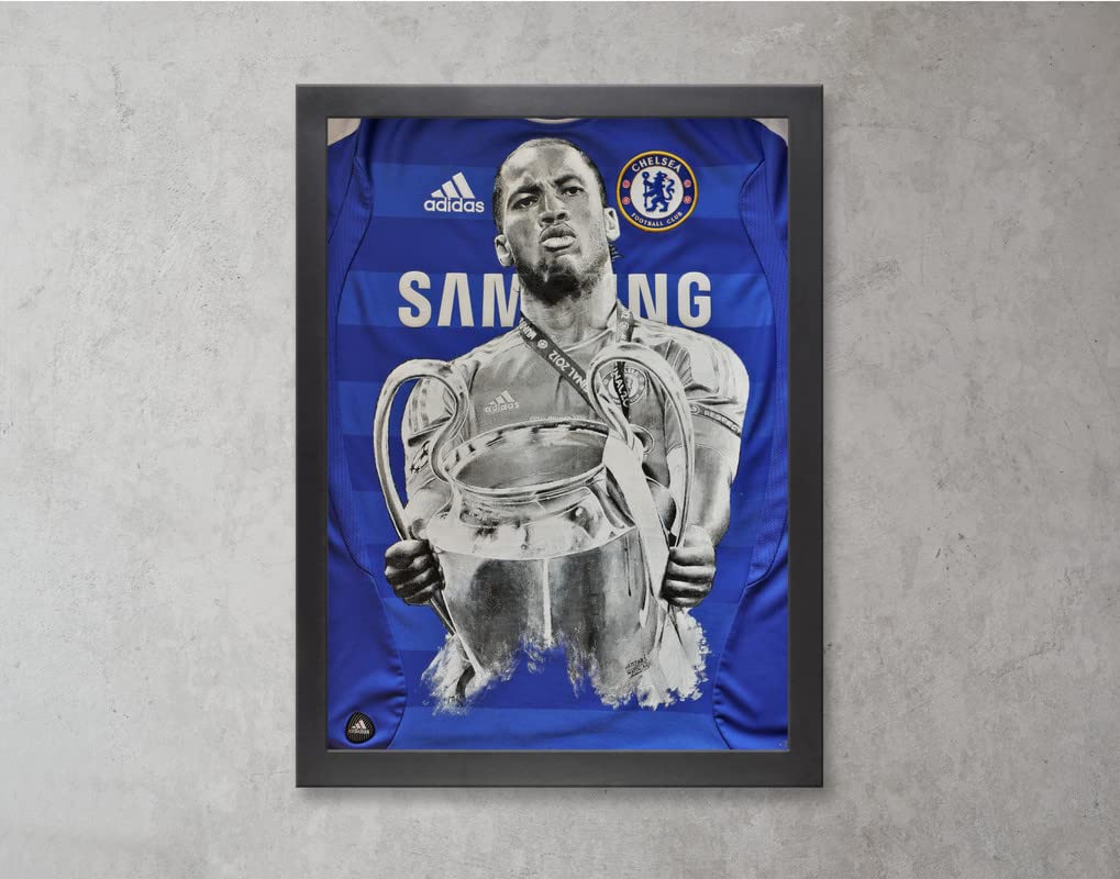 Boomah Accessories Drogba Chelsea Psoter with Frame 50x40 Multicolor