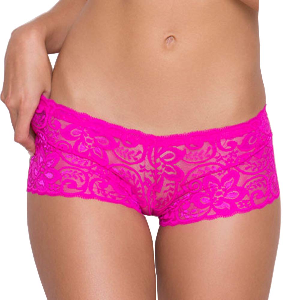 PinkZaar Women's Boyshorts Panty | Soft Lace Underwear | Free Size Fit to S/M/L | Stylish & Comfortable-picture-31