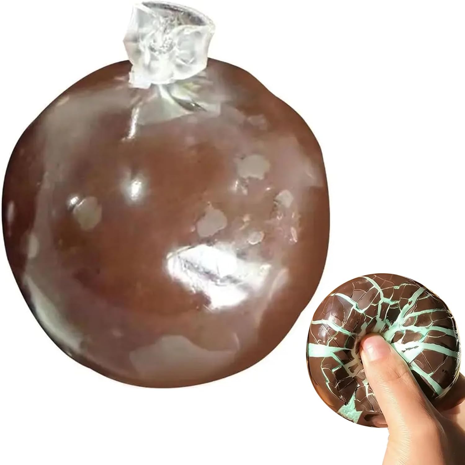 Chocolate Mint Crisp Squishy Ball, Slow Rise Squeeze Gadget, Portable Stress Ball Squishy Decompression Accessory for Office Daily Relaxation & Leisure Time-image-18