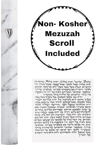 Miniatura 5 de Funda de aluminio para mezuzá con diseño de espinilla pintada en 3D, fácil de despegar y pegar, mezuza de puerta de judaica para pergamino