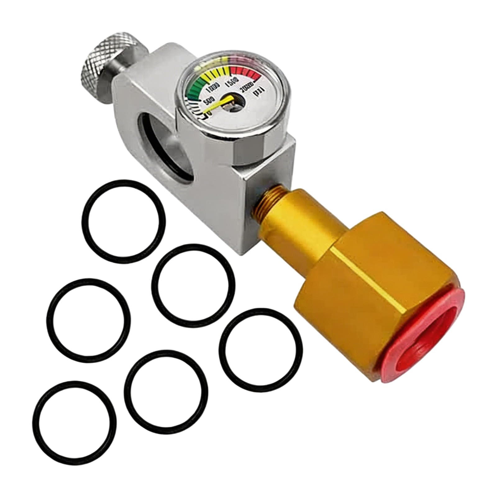 Geavonyg Resistant Sodas Maker Charging Adapter With Build In Pressure Meter And Fast Release Mechanism For Carbonation Charging Adapter
