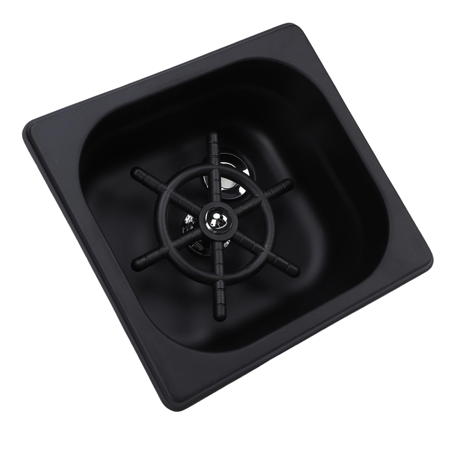HEEPDD Sciacquatrice per Brocche, Lavabicchieri da Banco in Acciaio Inossidabile, Lavatazzine Efficiente per e Bar Forniture per caffè e tè (BLACK)