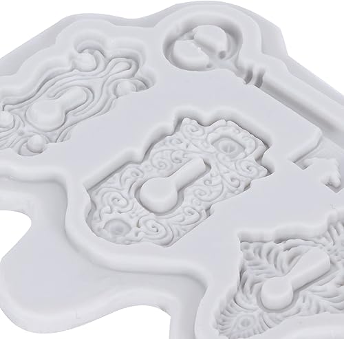 Miniatura 6 de Patrón de llave de silicona para fondant de chocolate, para decoración de pasteles, decoración de cupcakes, dulces, horneado, fabricación de