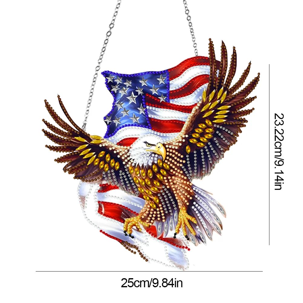 Amazon.com: Syntego 5D DIY American Flag Eagle Acrylic Diamond Art