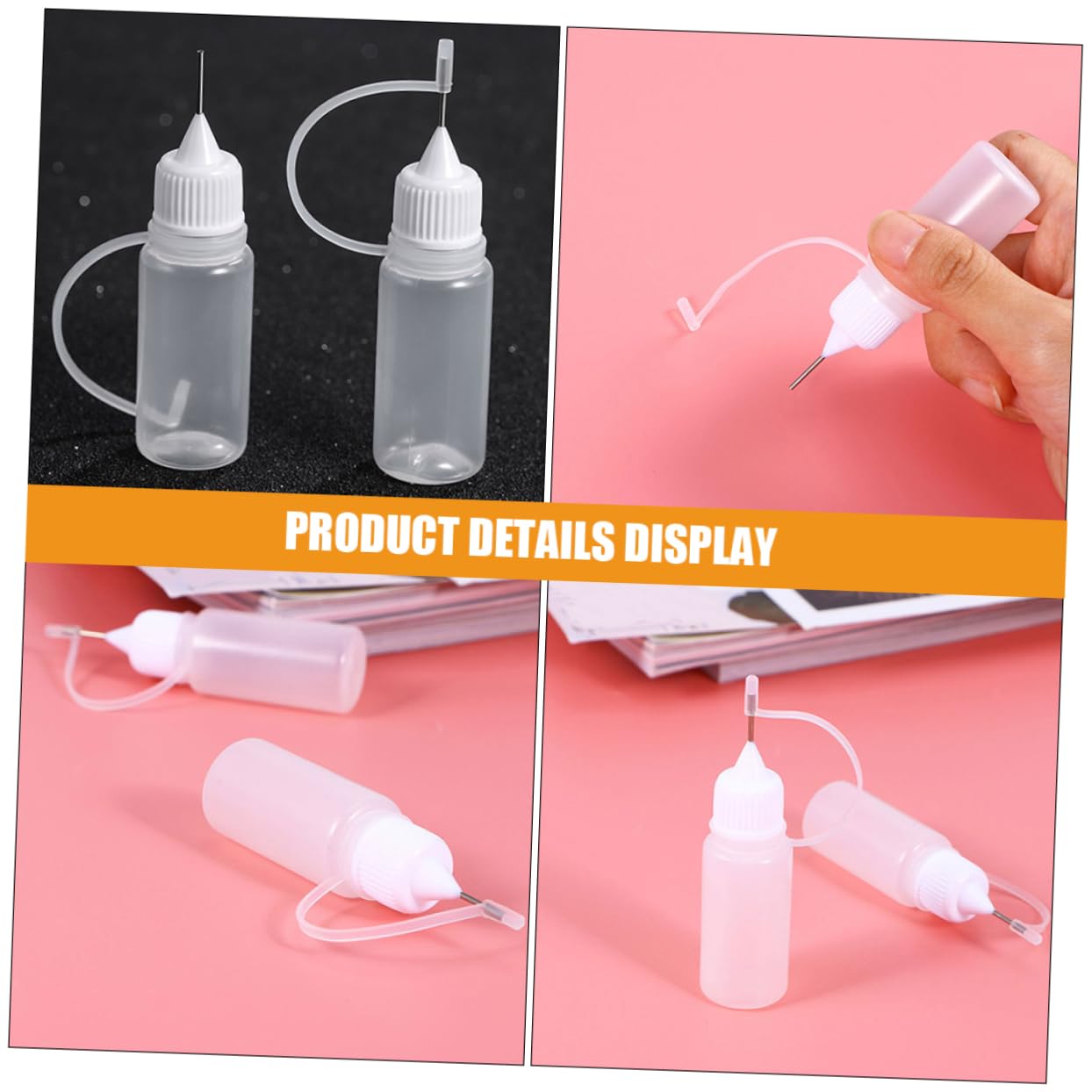 iplusmile 100stücke Quetschflasche Präzisions-applicator Für Kleber Öle Und Kosmetik Lebensmittelechte Pe Flasche Mit Dichten Verschlüssen Für -projekte Und Reisen