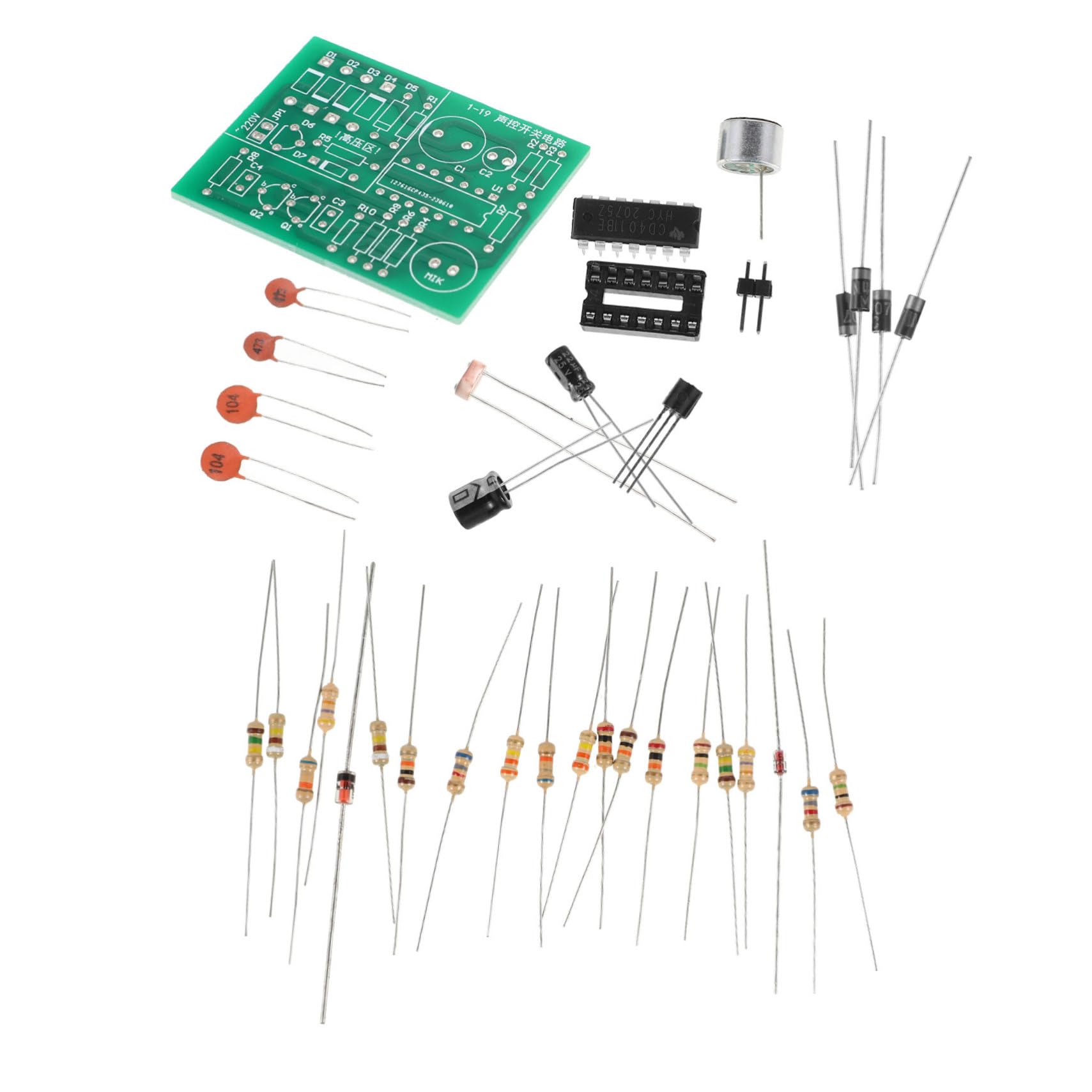 Anneome Electronics Diy Kit Sound Control Board Sturdy Electronic Components Acoustic Switch Module