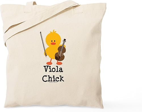 Miniatura 23 de CafePress Viola Chick Tote Bag Bolsa de lona natural, bolsa de compras reutilizable, Caqui, Bolso tote Viola Chick